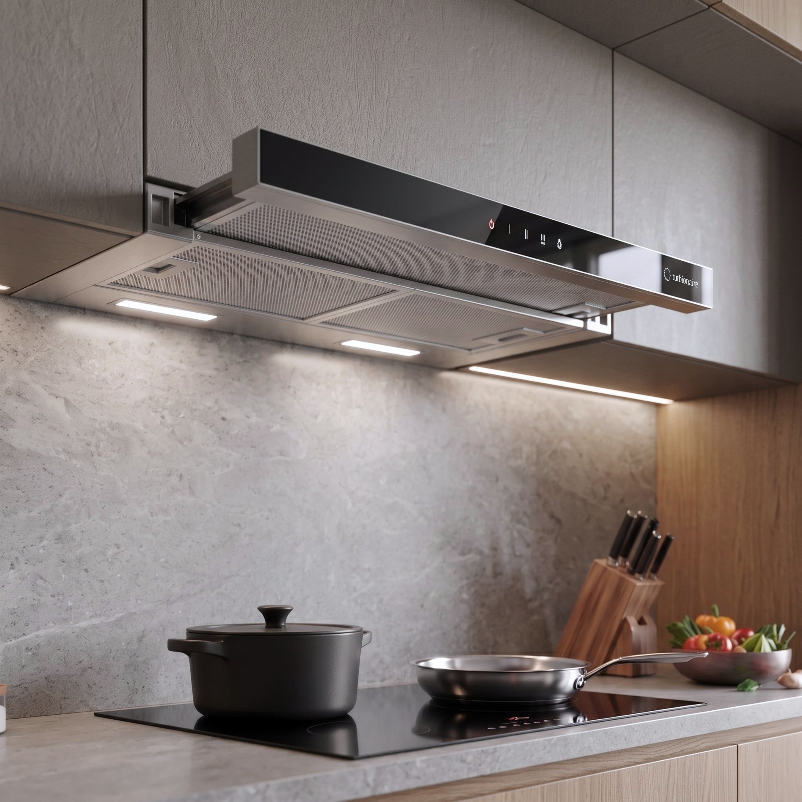 Cooker Hood Nara 60 Stainless Steel Telescopic Turbionaire